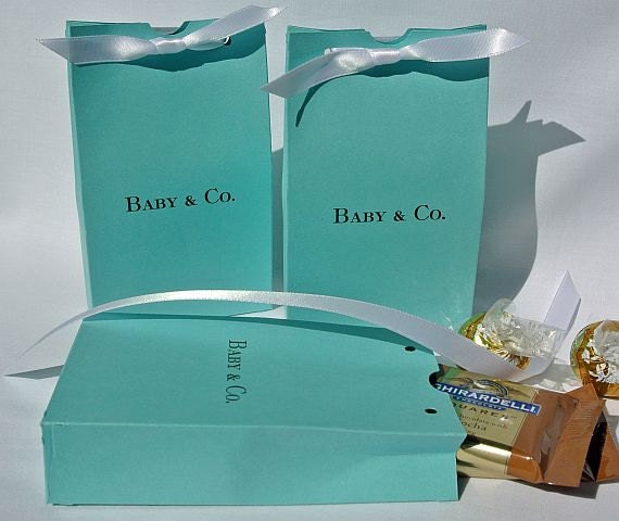 Baby Shower -Aqua Blue Baby Favors - Baby Shower Favor Boxes - Personalized Favors Il_570xn