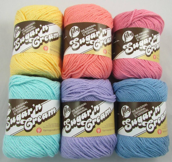 PASTEL Lily Sugar'n Cream Cotton Yarn Colors