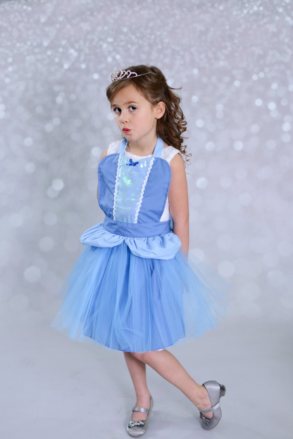CINDERELLA apron girl Cinderella apron with TUTU apron dress