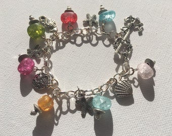 BJ2627 OCEAN DAISY TILE BRACELET
