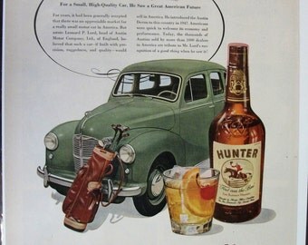 123 Hunter Whiskey Ad - 1951