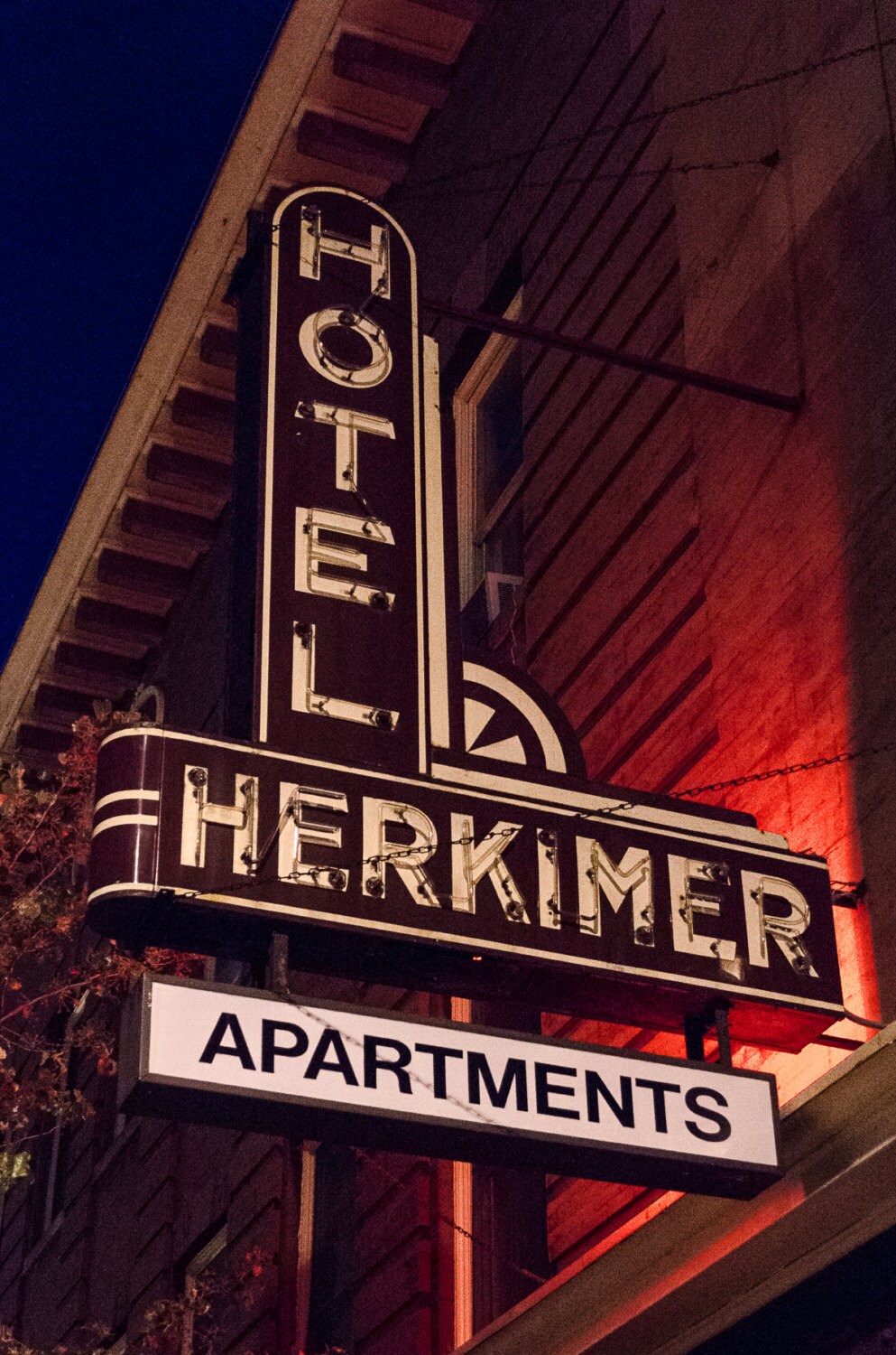 Historic Herkimer Hotel Vintage Neon Sign Grand Rapids