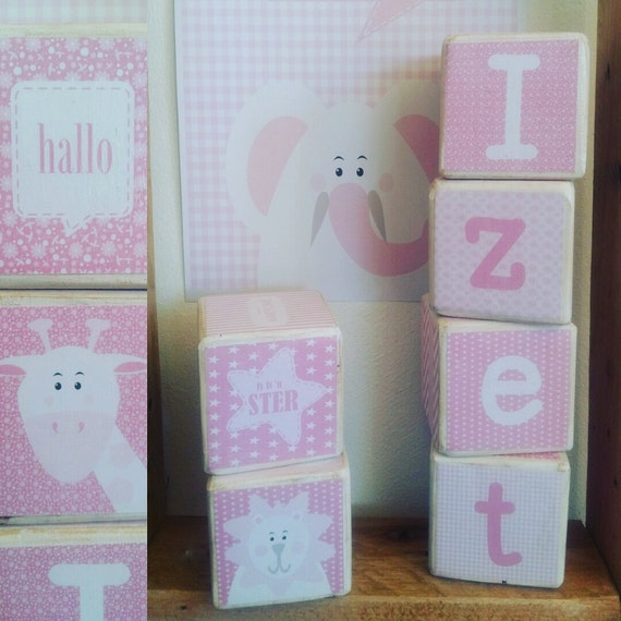 Instant download editable diy baby block printables