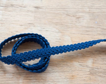 Navy Blue - 3 yards Vintage Trim New Old Stock 60s 70s Edging Gimp