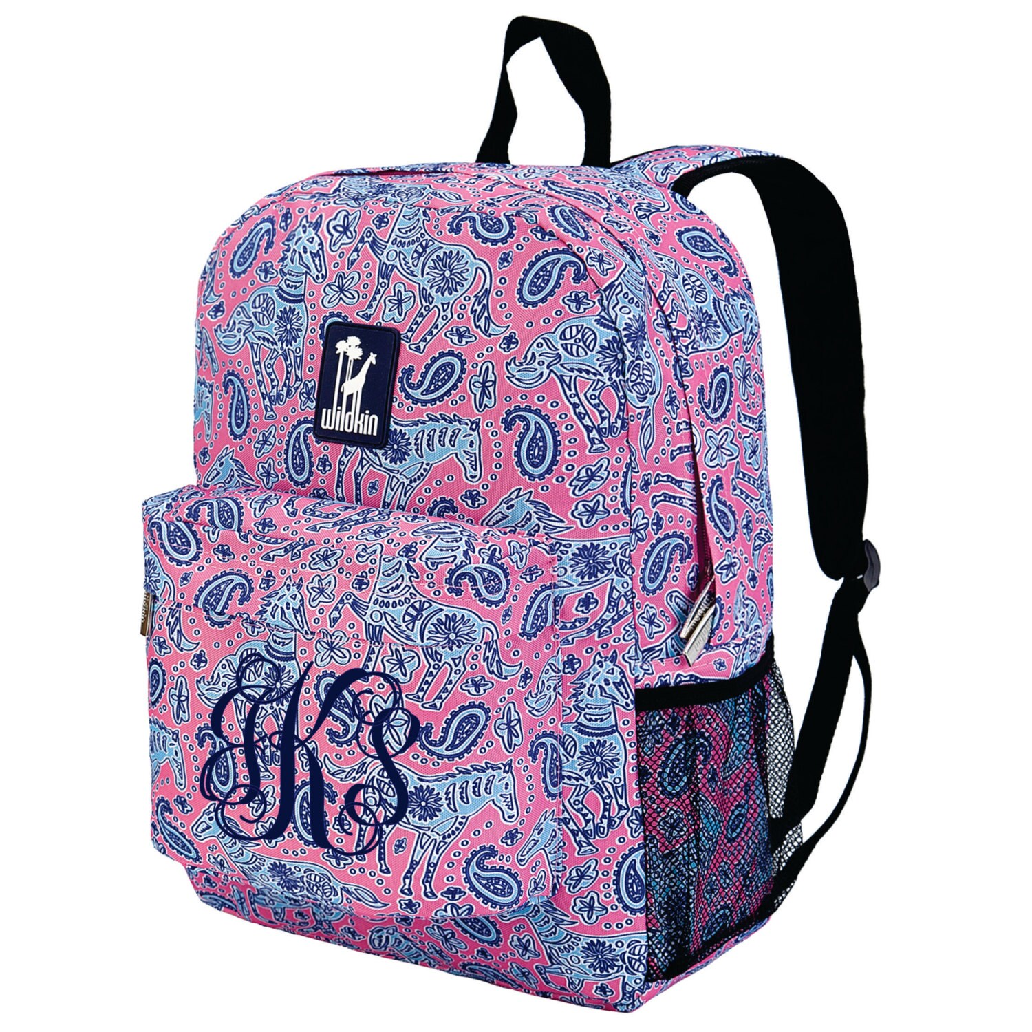 Monogram Backpack and Lunch Bag Set Wildkin Personalized