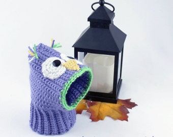 Dog hat, crochet dog hat, snood, snood for dog, dog accessory, Owl, woodland friends