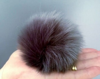 8cm Variety of Colours Faux Fur Pompoms