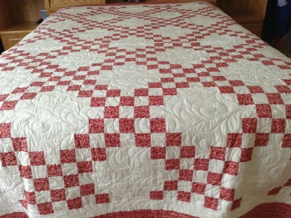 Queen Quilt Double Irish Chain