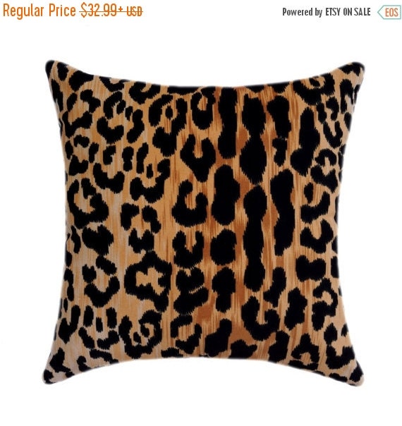 Leopard STUFFED Throw Pillow Braemore Jamil by