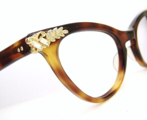 Vintage 50s Cat Eye Glasses Eyeglasses or Sunglasses Frames