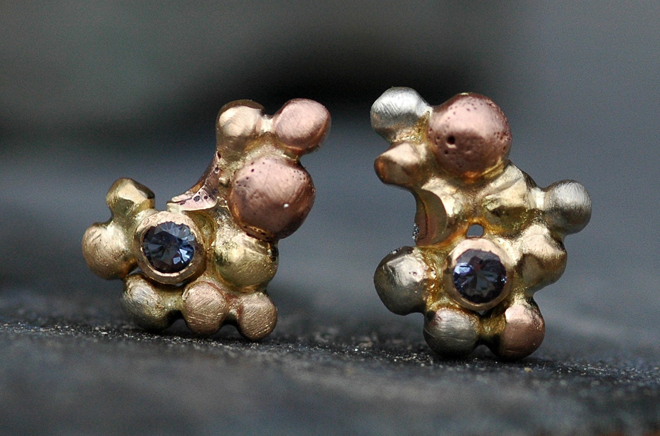 Montana Yogo Gulch Sapphires in Orb Cluster Rose White and