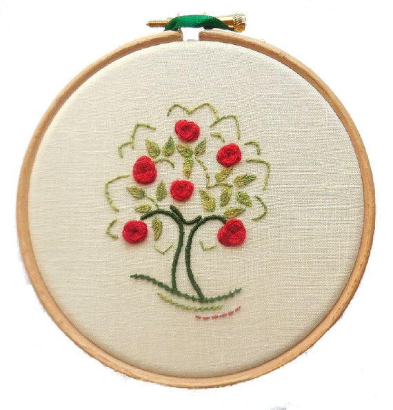 Apple tree crewelwork embroidery kit