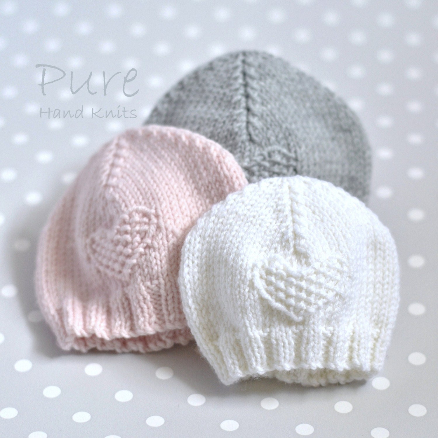 EASY KNIT Preemie and Baby hat knitting pattern