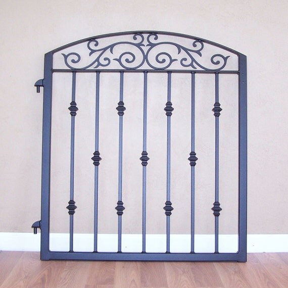 Ornamental Iron Garden Gate Metal Scroll Work Cast Iron