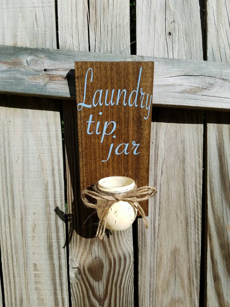 Laundry Room Tip Jar