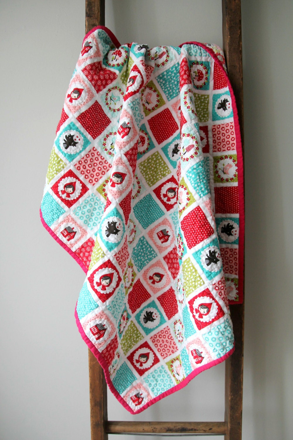 baby-girl-quilt-little-red-riding-hood-modern-baby-quilt