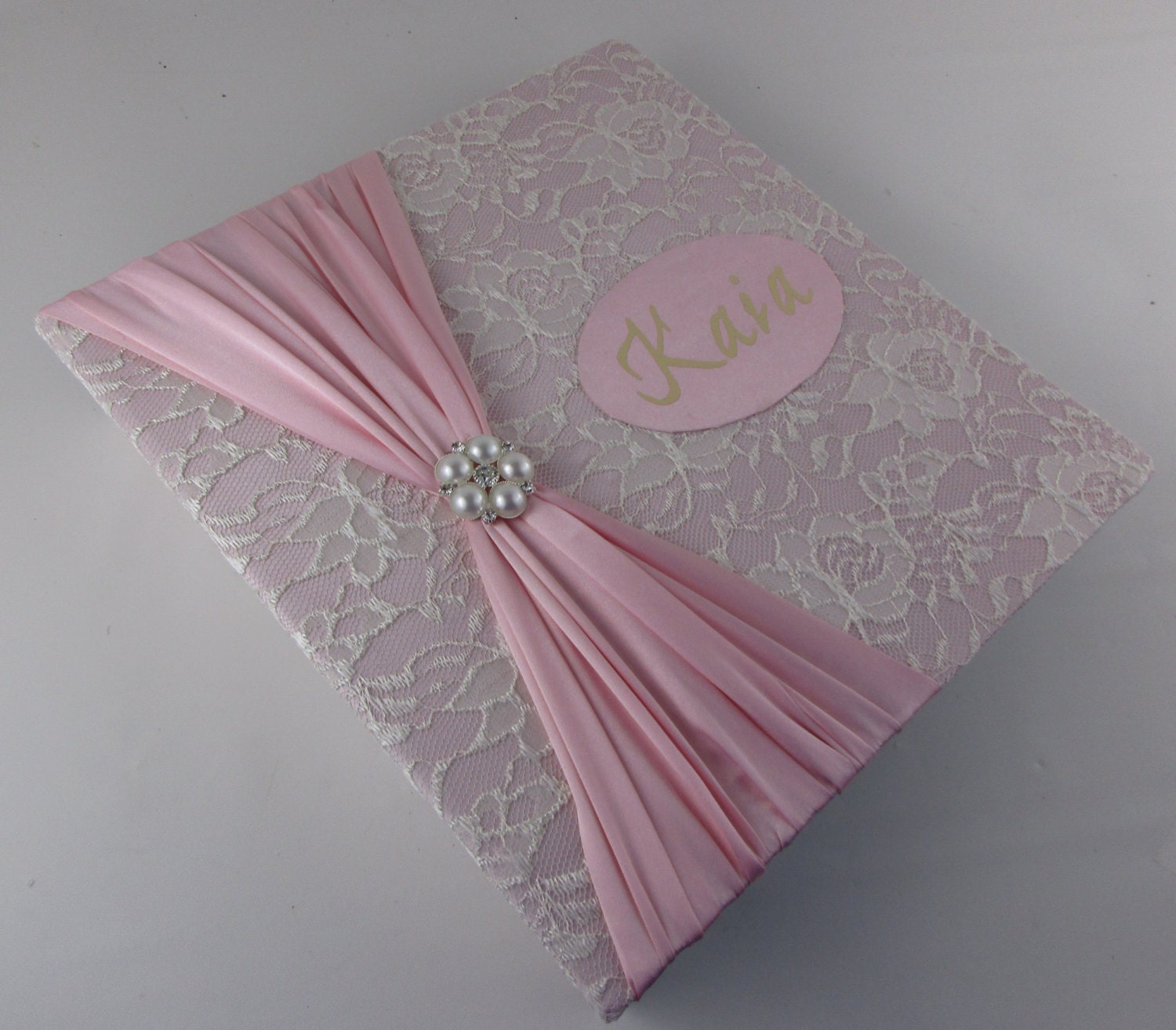 Girl Baby Memory Book personalized baby book girl by JaDazzles