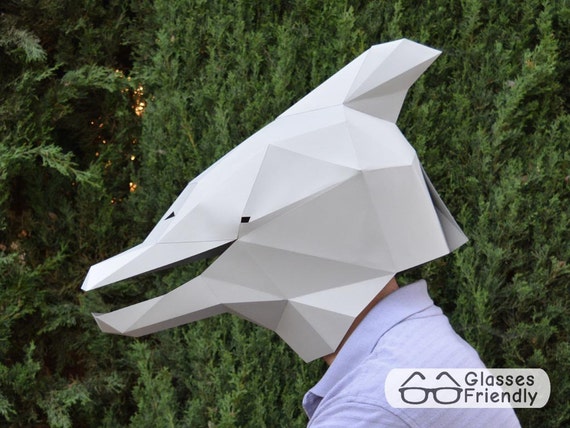 Make Your Own Dolphin Mask with just Paper and Glue Mask