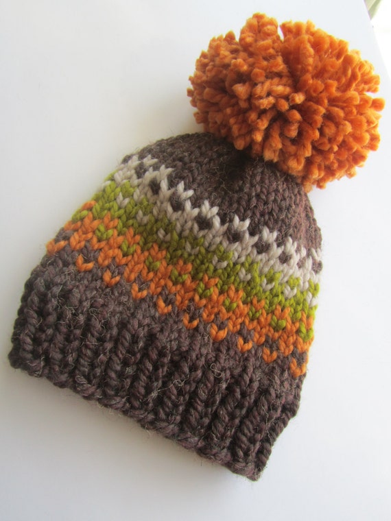 Items similar to Fair Isle Knit Hat, Fair Isle Hat, Knit Hat, Women's ...