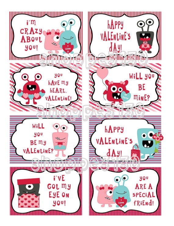 instant-download-monster-love-valentines-cards-diy-printable