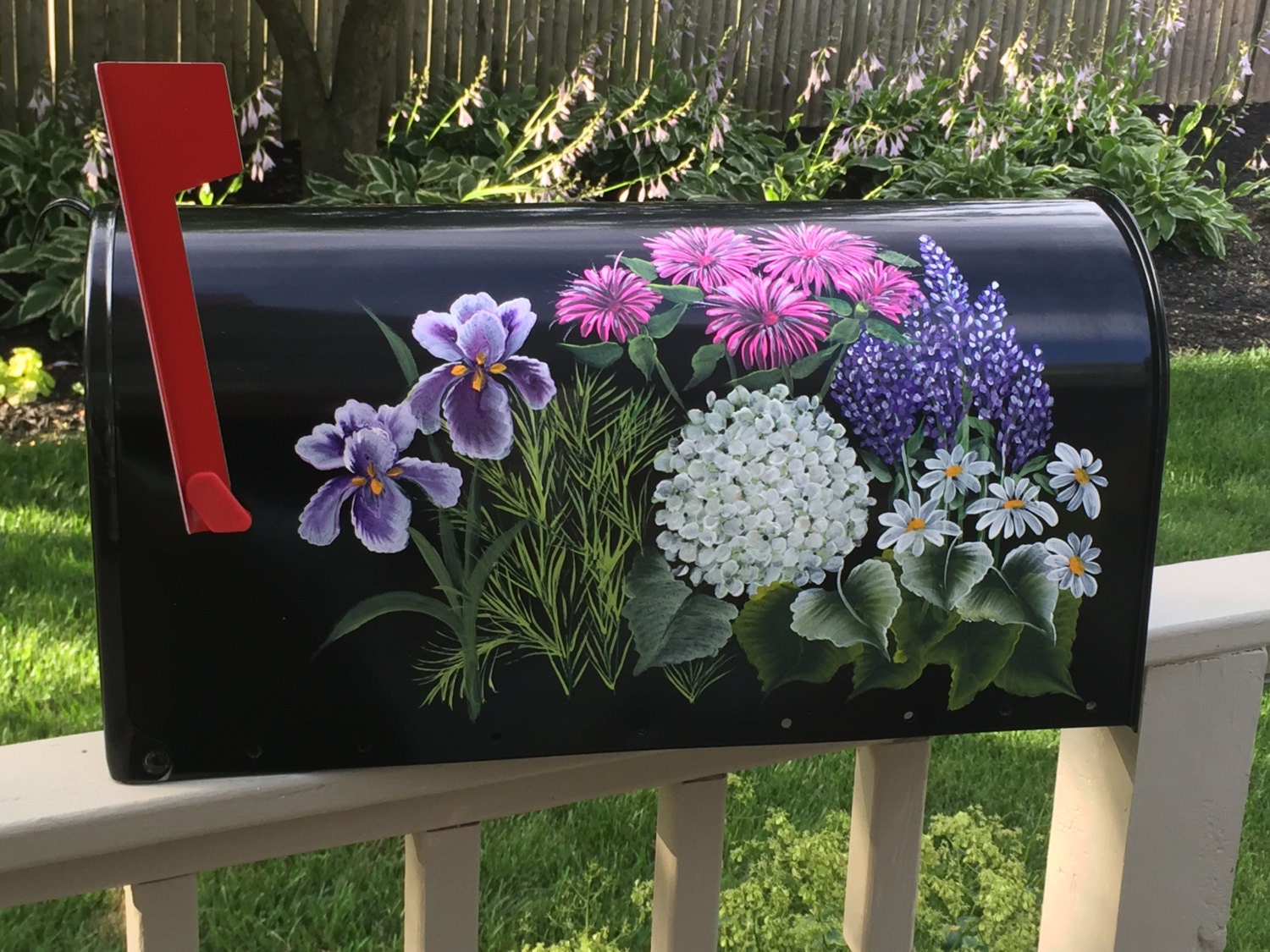 Painted Mailbox Jumbo Custom Mailbox Hand Painted Mailbox   Il Fullxfull.1010061088 1u6r 