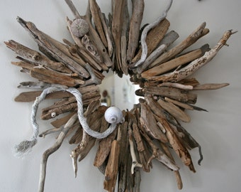 SALE ........ Coastal Shores Rustic Driftwood Mirror
