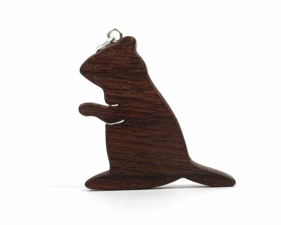 Groundhog Pendant Necklace Woodchuck Groundhog Day Jewelry Groundhog Pendant Necklace Woodchuck Groundhog Day Jewelry