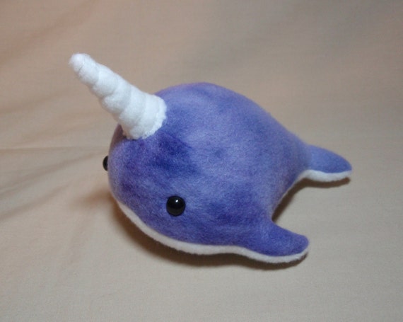 purple narwhal plush