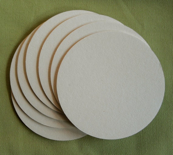 100 BLANK COASTERS round 3.5 inch Heavy weight 2 mm for