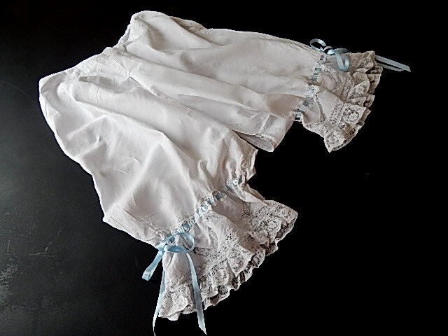 French Vintage Bloomers with Lace and ribbons