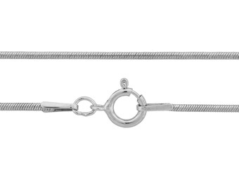 Sterling Silver 1mm 24 Inch Snake Chain - 1pc (3321)/1