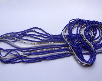 1970s VINTAGE Antique Plastic bijouterie plastic beaded Necklace CZECHOSLOVAKIA!