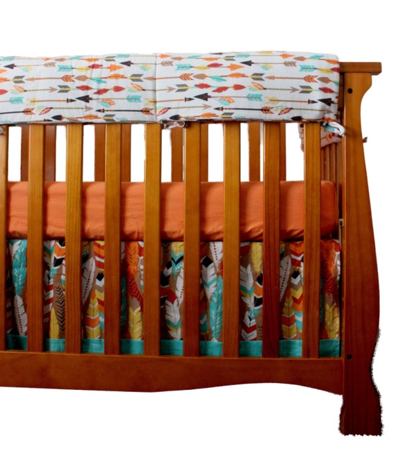 Arrow Baby Boy Bedding Feather Arrow Baby Bedding Teal and