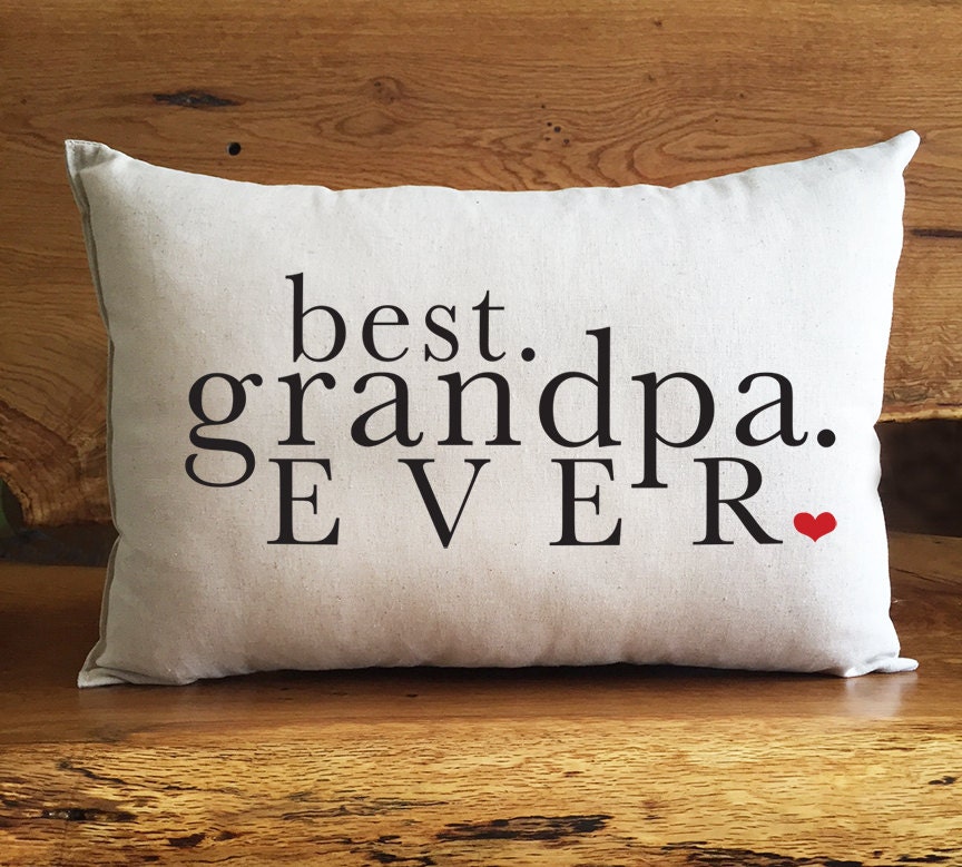 Best. Grandpa. EVER. Home Decor Pillow Cotton Linen Grandpa