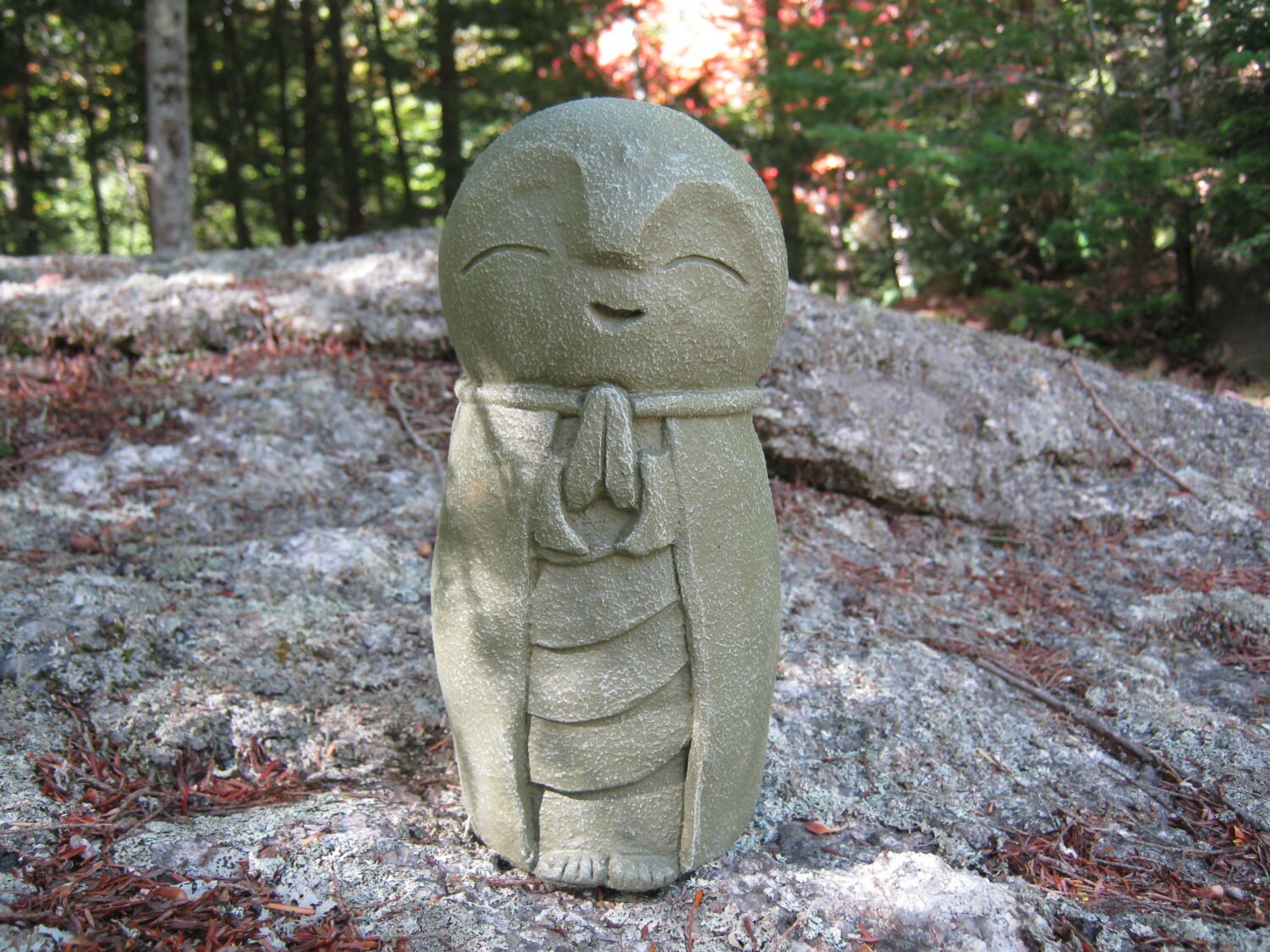 Jizo Statue Buddhist Protector of Children Buddha Concrete
