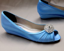 Wedding Shoes 1 inch heel wedge - low heel