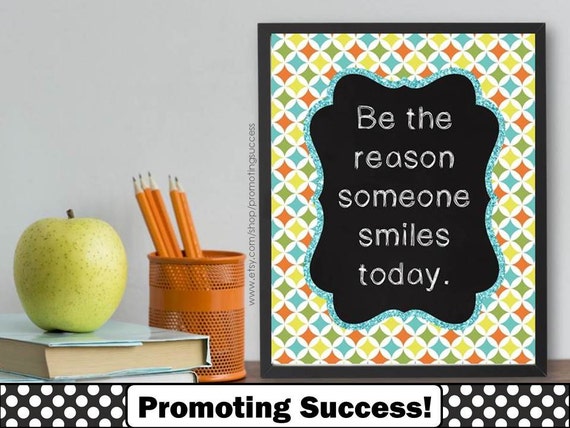 Items similar to Be the Reason Someone Smiles Today, Printable Art ...