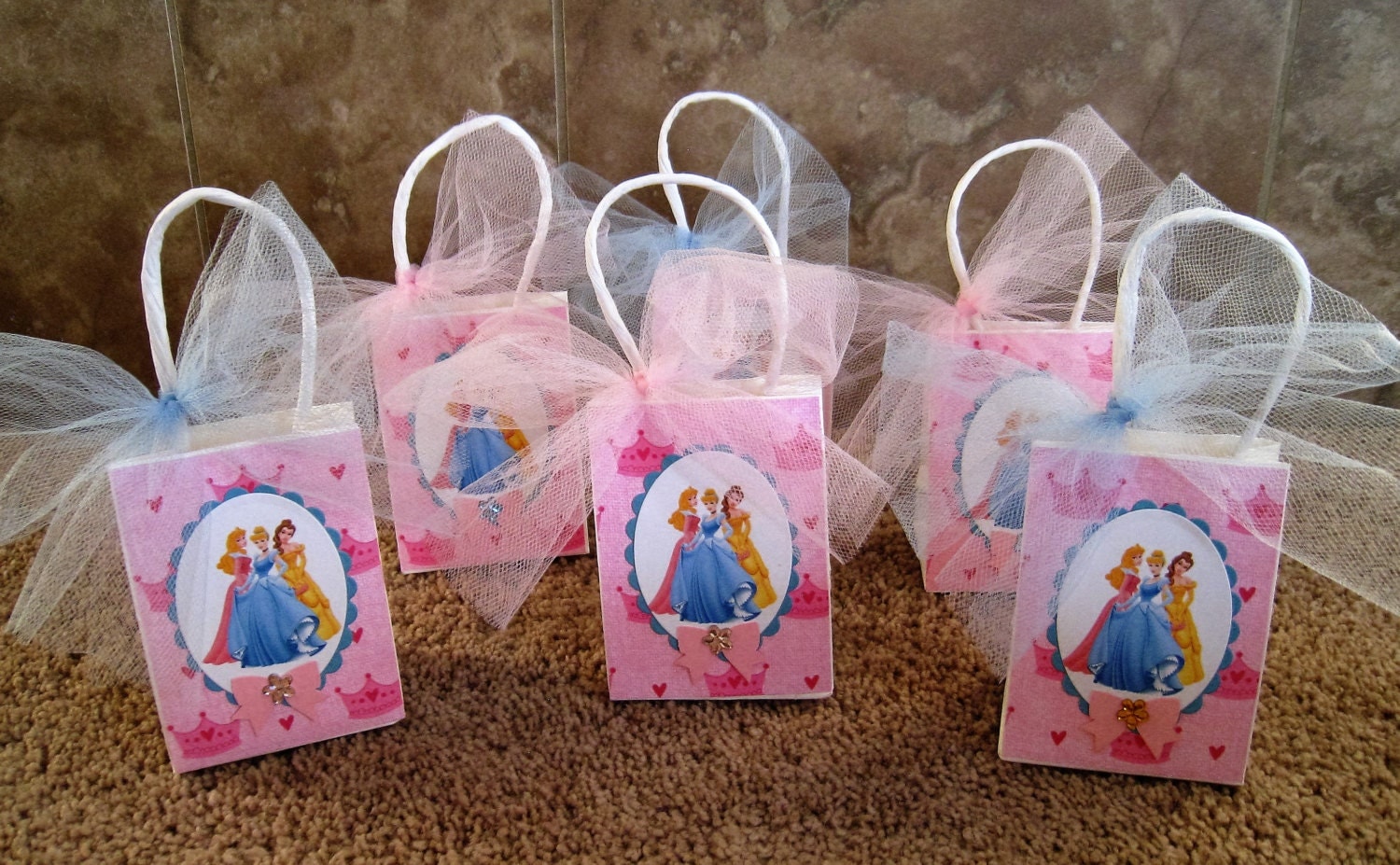 Disney Princess Party Favor Bags Set Of Six