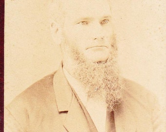 Old Photograph Bearded Gentleman Vintage Photo Paper Ephemera Snapshot Photo Collectibles