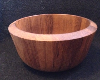 Dansk Teak Salad Salad Bowl. Modernist Salad Bowl. Vintage 1970's Modern, Mod, POP, Panton era. Mid century.