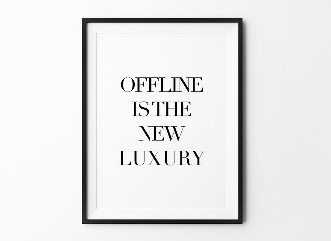 Offline Poster Funny Quote Prints Social Media by MottosPrint