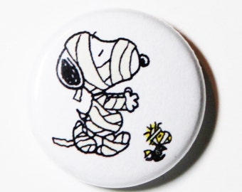 Mummified Snoopy - 1 inch Button, Pin or Magnet