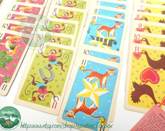 Vintage Kids Hearts Card Game by Whitman Complete