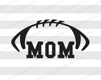 Football Mom SVG DXF png pdf jpg ai / Football / Cricut, Silhouette cutting files / cutting machine cut file / instant download