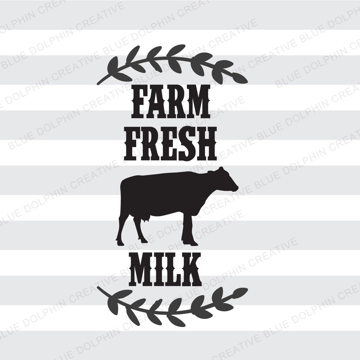 Farm Fresh Milk SVG DXF png pdf jpg ai / Country decor cutting