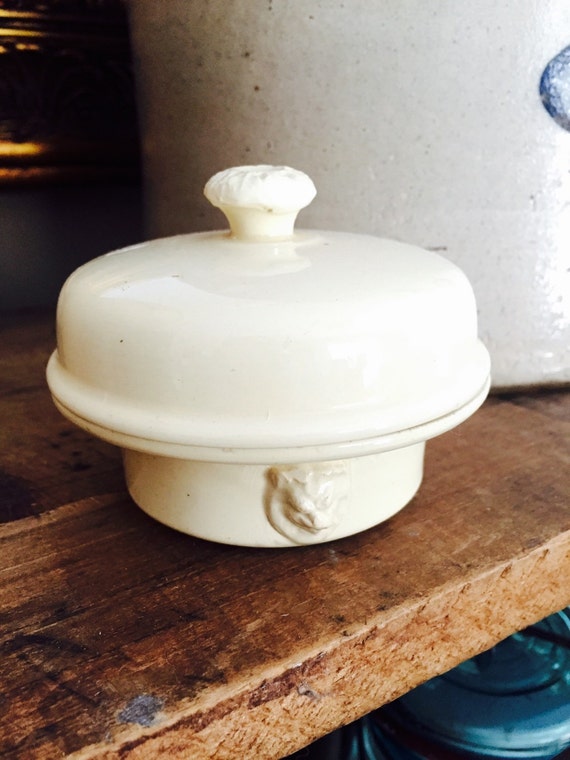Vintage french farmhouse butter keeper vintage kitchen