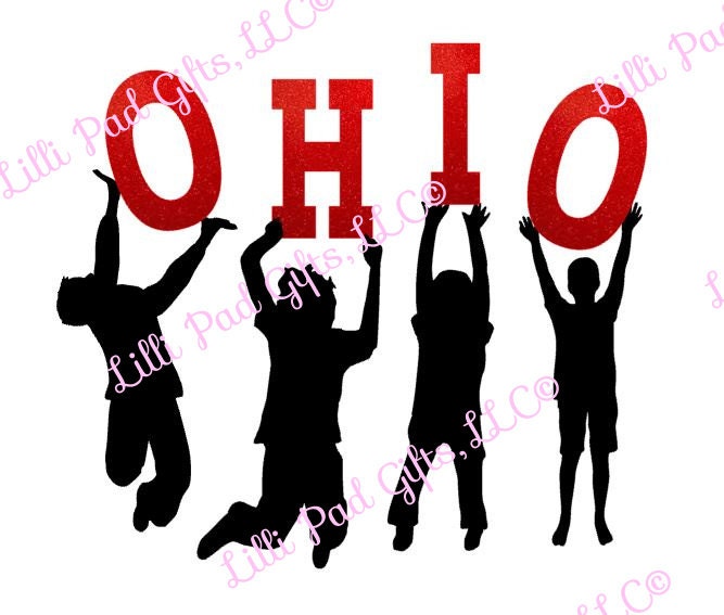 Download OHIO Silhouette Kids Cut File Instant Download SVG and