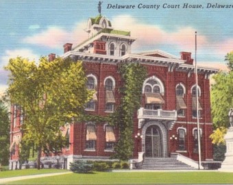 California Vintage Real Photo Merced County Court House