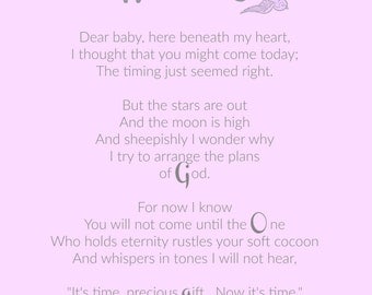 Expecting mom poem | Etsy