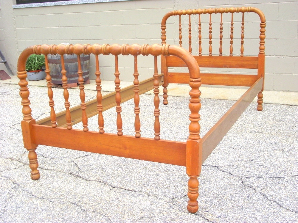 Jenny Lind BED Spindle Spool Twin Size Antique Heirloom Wood